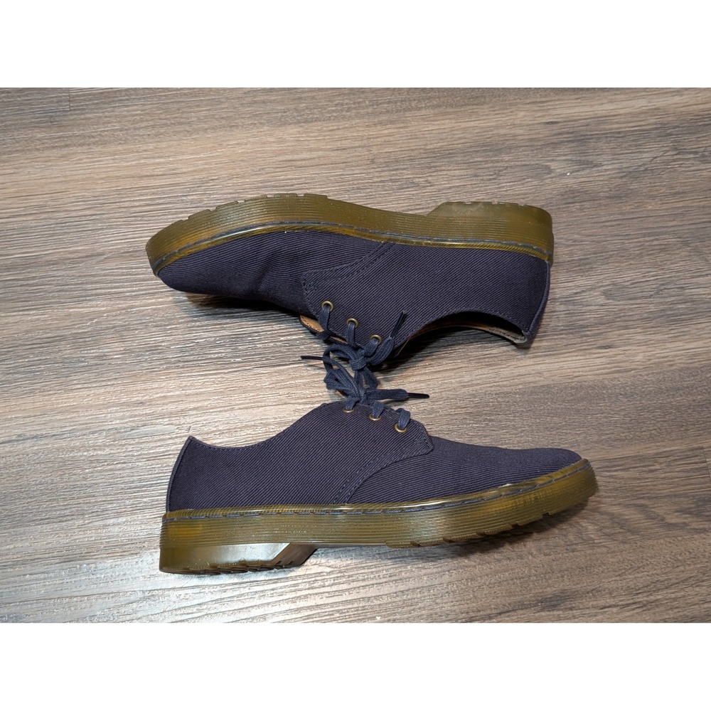 Dr Martens Gizele Canvas Lace Up Shoes Navy Blue Unisex UK 6 EU 39 Womens 8